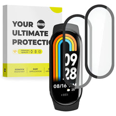 VETRO TEMPERATO PER XIAOMI MI BAND 8 / 9 / NFC DOOP HYBRID GLASS NERO